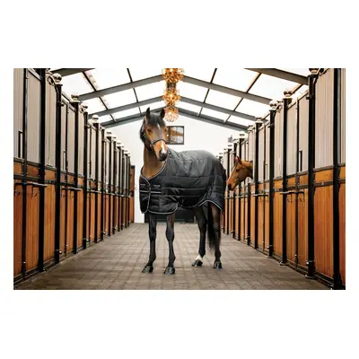 AMIGO Deka stájová Easy-Layer Plus Horseware, 400 g, black/black & silver Délka zad: