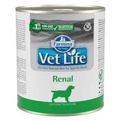 Vet Life Natural (Farmina Pet Foods) Konzerva pro psy VET LIFE NATURAL, renal, 300 g