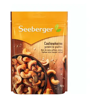 Seeberger Kešu ořechy pražené a solené Seeberger, 150 g