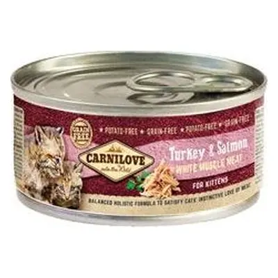 Carnilove White konz Mus Meat Turkey&Salmon Kitten100 g