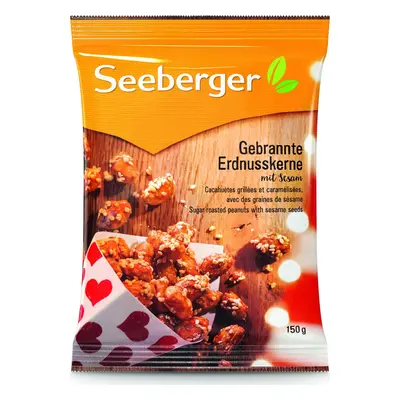 Seeberger Arašídy pražené v cukru se sezamovými semínky Seeberger, 150 g