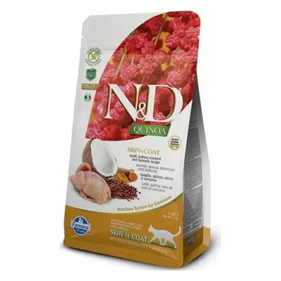 N&D (Farmina Pet Foods) Granule pro kočky GF Quinoa CAT Skin & Coat Quail & Coconut N&D, 1,5 kg