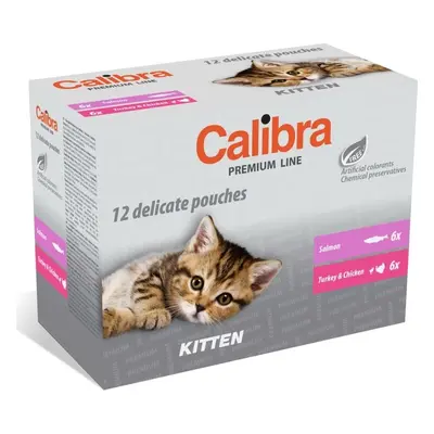 Multipack Calibra Cat kapsa Premium Kitten, 12x100 g