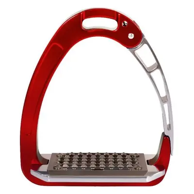 ACAVALLO Třmeny bezpečnostní Arena Aluplus Aluminium Acavallo, 12 cm, red