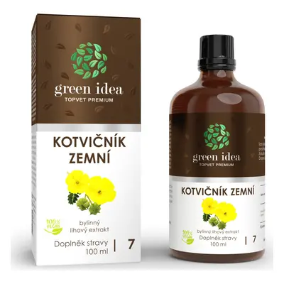 Green idea Bylinný lihový extrakt - Kotvičník zemní GREEN IDEA, 100 ml