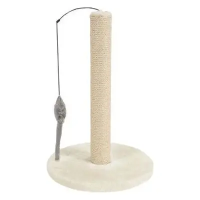 Zolux Škrabadlo sloupek s hračkou Zolux, 48 cm, beige