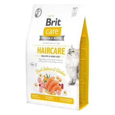 Granule pro kočky Brit Care GF, Haircare Healthy&Shiny Coat, 2 kg