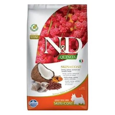 N&D (Farmina Pet Foods) Granule pro psy Quinoa DOG Skin & Coat Herring &Coconut Mini N&D, 2,5 kg