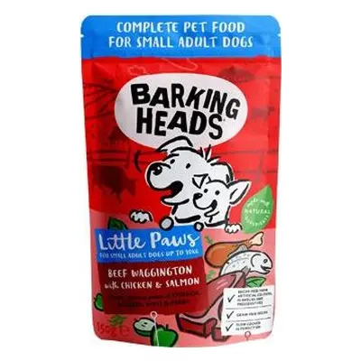 BARKING HEADS Kapsička pro psy Beef+Chick+Salm BARKING HEADS, 150 g