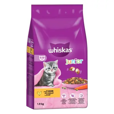 Granule pro kočky Whiskas Dry Junior s kuřecím masem, 1,4 kg