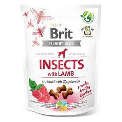 Brit Care Pochoutka pro psy Crunchy Crack. Insec. Lamb Raspber Brit Care, 200 g