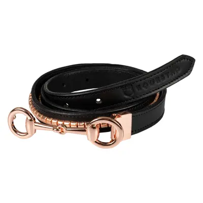 EQUESTRO Pásek kožený Clincher Bit EQUESTRO, dámský, black/rose gold Délka: