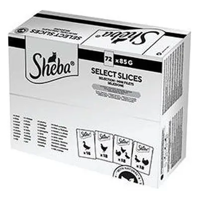 Sheba Kapsičky pro kočky Sheba, drůbeží výběr, 72x85 g