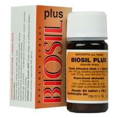 Naturvita Biosil Plus na vlasy, nehty a pleť 60tbl