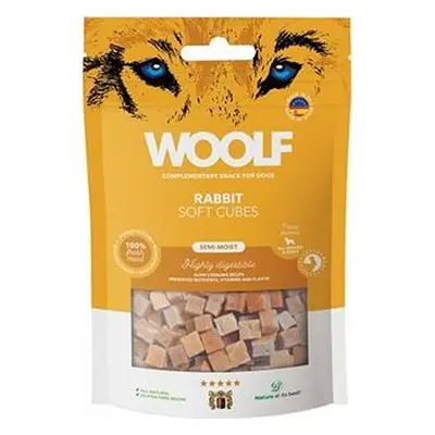 Woolf Pamlsky pro psy WOOLF, Soft Cubes Rabbit, 100 g