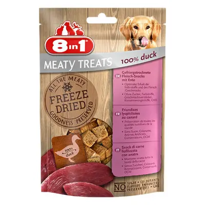 Pamlsky pro psy 8in1 Meaty Treats FD, Duck, 50 g