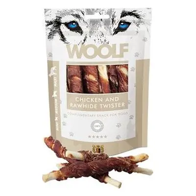 Woolf Pamlsky pro psy WOOLF, chicken and rawhide, 100 g