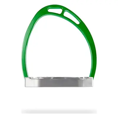 Equitaly Třmeny hliníkové Plus Up Spin Equitaly, 12,5 cm, green