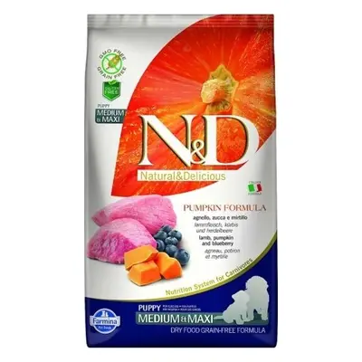 N&D (Farmina Pet Foods) N&D GF Pumpkin DOG Puppy M/L Lamb & Blueberry 2,5 kg