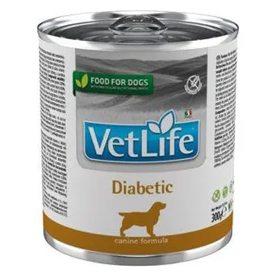 Vet Life Natural (Farmina Pet Foods) Konzerva pro psy VET LIFE NATURAL, diabetic, 300 g