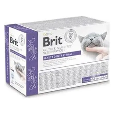 Brit VD Kapsičky pro kočky Pouch fillets in Gravy Gastrointest Brit, 12x85 g