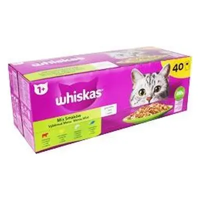 Kapsičky pro kočky Whiskas Core drůbeží výběr v želé, 40x85 g