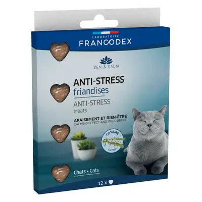 Pamlsky pro kočky Francodex Anti-Stress, 12 ks