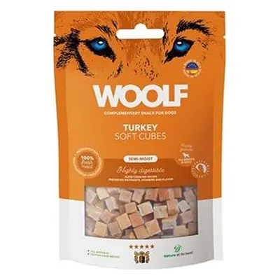 Woolf Pamlsky pro psy WOOLF, Soft Cubes Turkey, 100 g