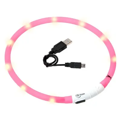 Karlie Obojek pro psy LED Karlie, svítící, 20-75 cm, pink