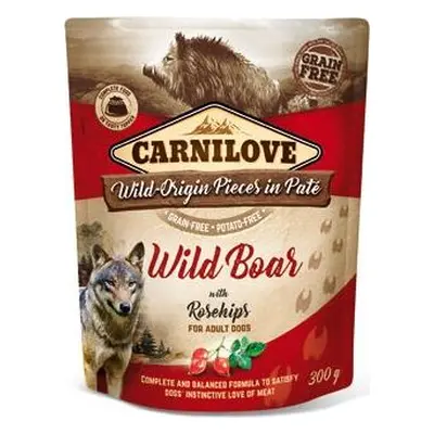 Carnilove Dog Pouch Paté Wild Boar & Rosehips 300 g