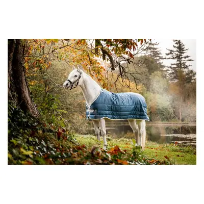 HORSEWARE Liner k dekám Eco Horseware, 200 g, teal eco print/grey Délka zad: