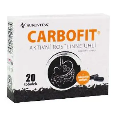 Aurovitas Aktivované uhlí Carbofit Dacom, 20tbl