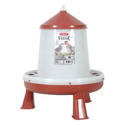 Zolux Krmítko pro drůbež Silo Zolux, stojící, na 4 kg krmiva, red