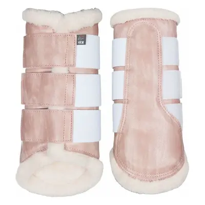 HKM Kamaše drezurní Comfort Illinois Style HKM, s beránkem, pár, milky pink