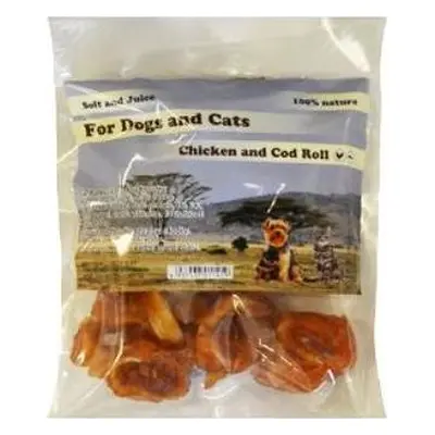 For Dogs and Cats Pochoutka Tresčí kroužky s kuřecím masem měkké 230 g