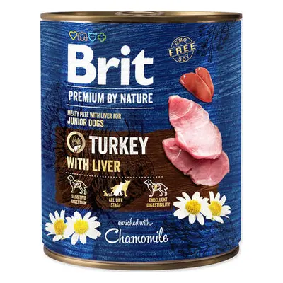 Brit Premium Dog by Nature konz Turkey & Liver 800 g