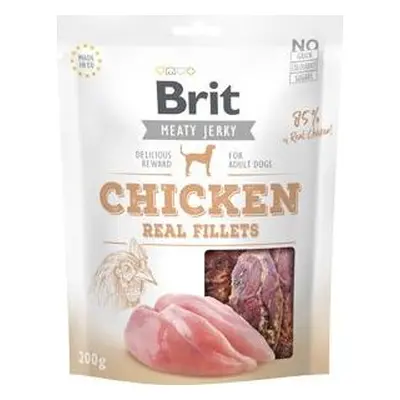 Pochoutka pro psy Brit Jerky Chicken Fillets, 200 g