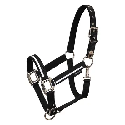 EQUESTRO Set ohlávky s vodítkem White Trim EQUESTRO, black/black