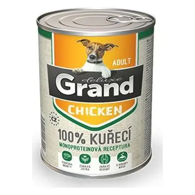 GRAND konz. deluxe pes 100% drůbeží 400 g