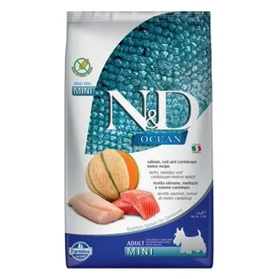 N&D (Farmina Pet Foods) Granule pro psy N&D OCEAN DOG Adult Mini Salmon & Cod & Melon, 800 g