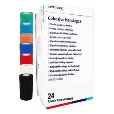 Covetrus Essentials Bandáže samolepicí CVET, 7,5 cm x 4,5 m, různé barvy, 24 ks