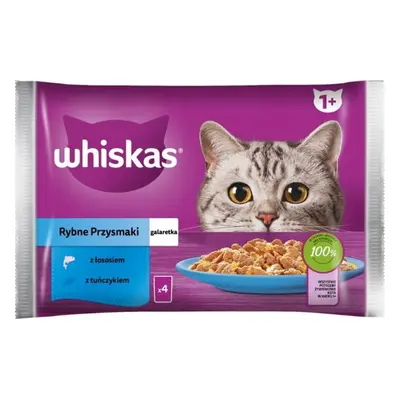 Kapsičky pro kočky Whiskas Core, rybí výběr v želé, 4x85 g