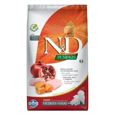 N&D (Farmina Pet Foods) Granule pro psy N&D Pumpkin DOG Puppy M/L Chicken & Pomegranate, 2,5 kg