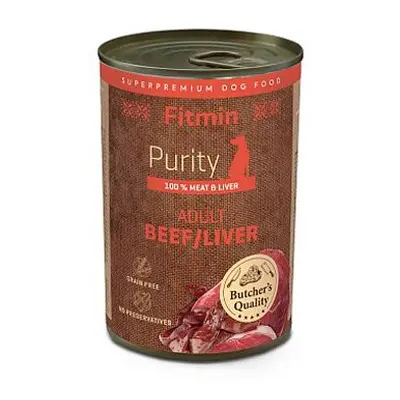 Fitmin Konzerva Purity Fitmin, hovězí/játra, 400 g