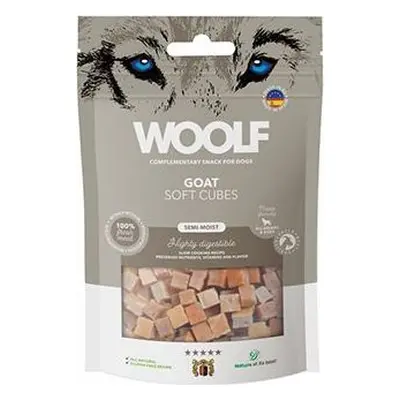 Woolf Pamlsky pro psy WOOLF, Soft Cubes Goat, 100 g