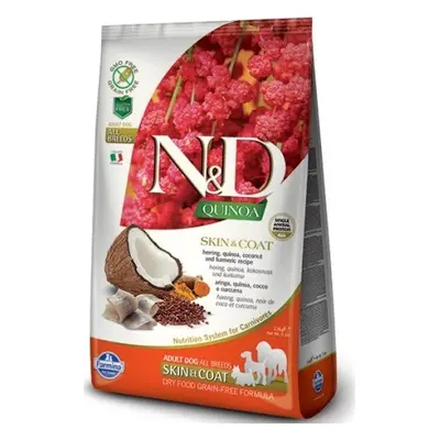 N&D (Farmina Pet Foods) N&D GF Quinoa DOG Skin & Coat Herring & Coconut 2,5 kg