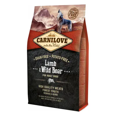 Granule pro psy Carnilove Dog Lamb & Wild Boar for Adult, 4 kg