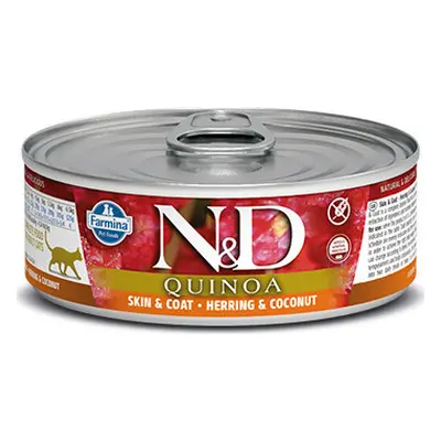 N&D (Farmina Pet Foods) N&D GF CAT QUINOA Adult Herring & Coconut 80 g