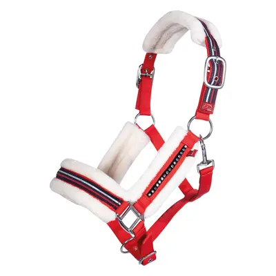 HKM Ohlávka s beránkem Equine Sports HKM, red