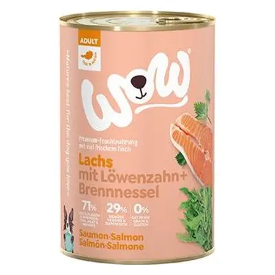 Rebel Dog Konzerva pro psy WOW Adult, losos s rajčaty, 400 g